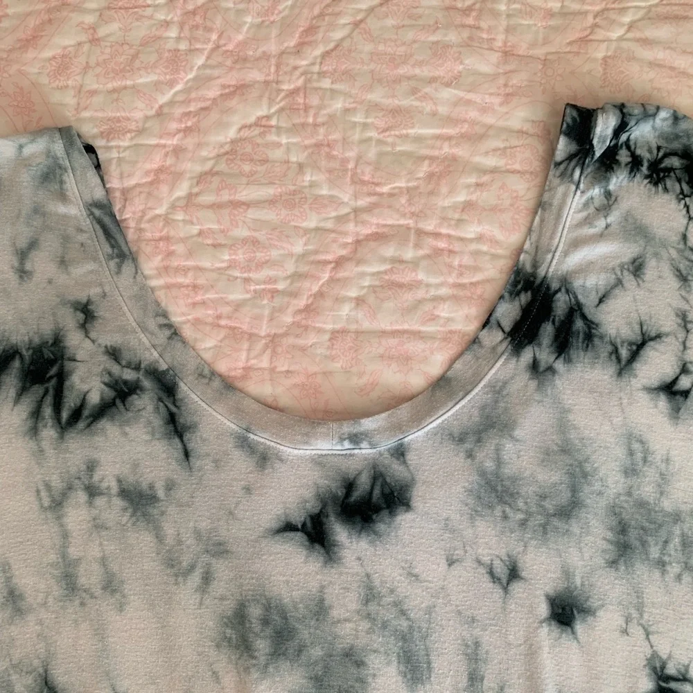 American Eagle AEO Soft & Sexy T-Shirt Short Sleeve Tie Dye Blue White Women’s L - Picture 5 of 12